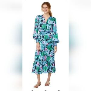Lilly Pulitzer Loubella Midi Dress Size 14